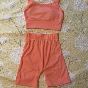 Amazon neon orange lounge set